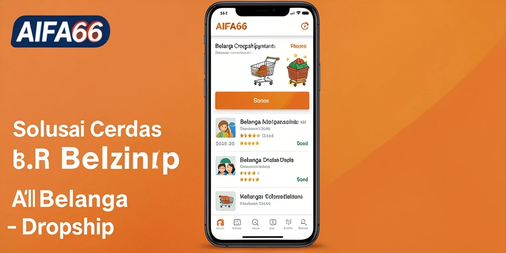 Tampilan antarmuka AIFA66 yang modern untuk pengalaman Dropship terbaik.