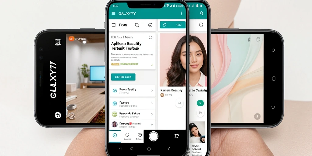 Antarmuka GALAXY77 yang menarik dan mudah digunakan untuk Kamera Beautify.