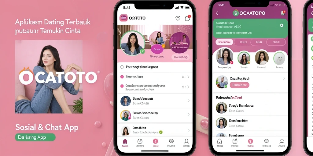 Tampilan antarmuka OCATOTO yang modern dan user-friendly.