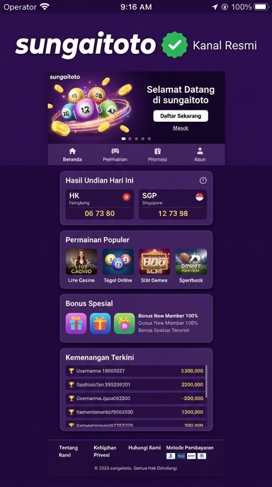 Kanal Resmi Sungaitoto untuk Pengguna Android Indonesia