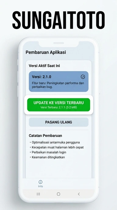 Riwayat Versi sungaitoto untuk Pengguna Android